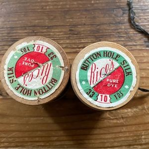 PVintage 1920’s Rices Silk thread, 10 ply. Arts and crafts supplies/ cording.